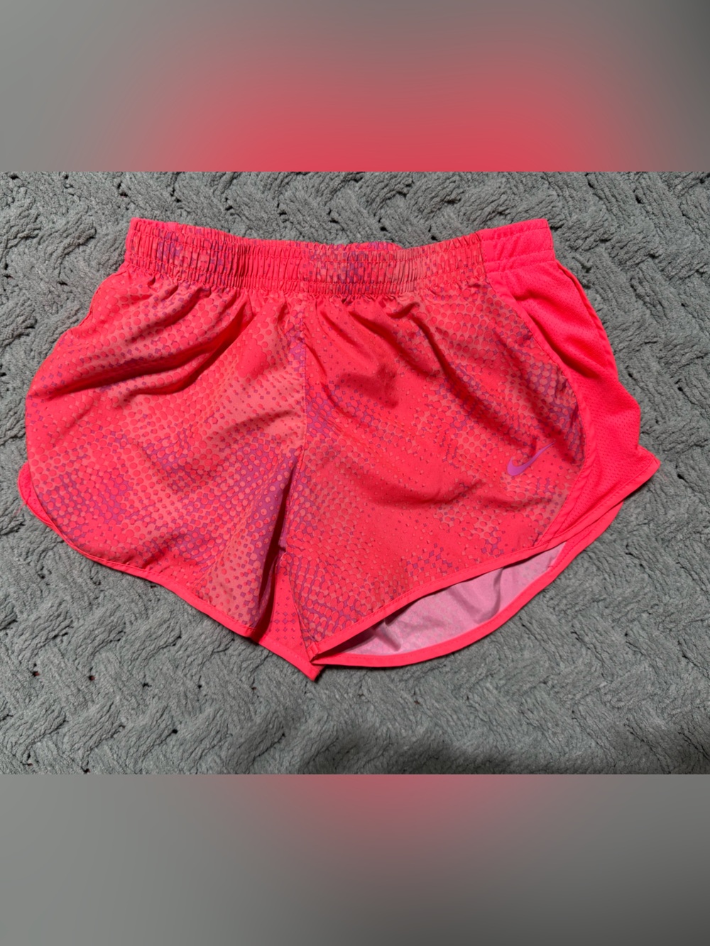 Nike girls Pink Dri-FIT Running Shorts small